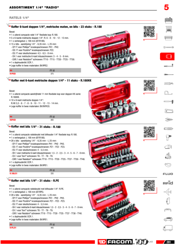 FACOM Verlaengerung 1/4” 55mm R.209