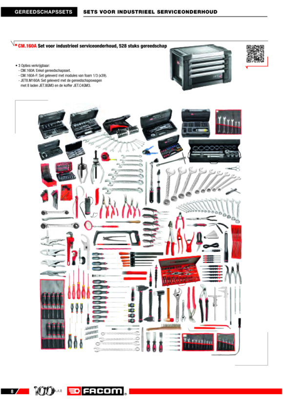 FACOM Sortiment mit CM.160A und JET.8GM6 JET8.M160A