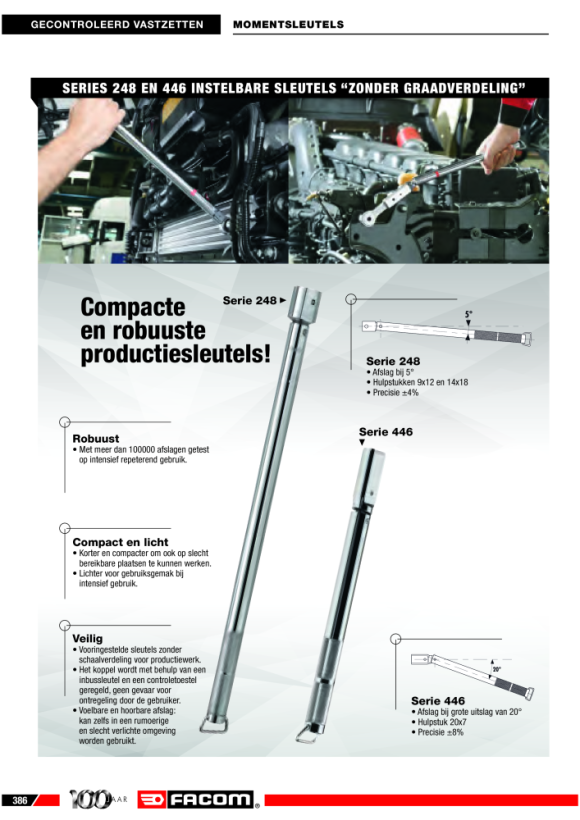 FACOM Drehmomentschluessel 3/8” 10 - 50 Nm J.248-50D