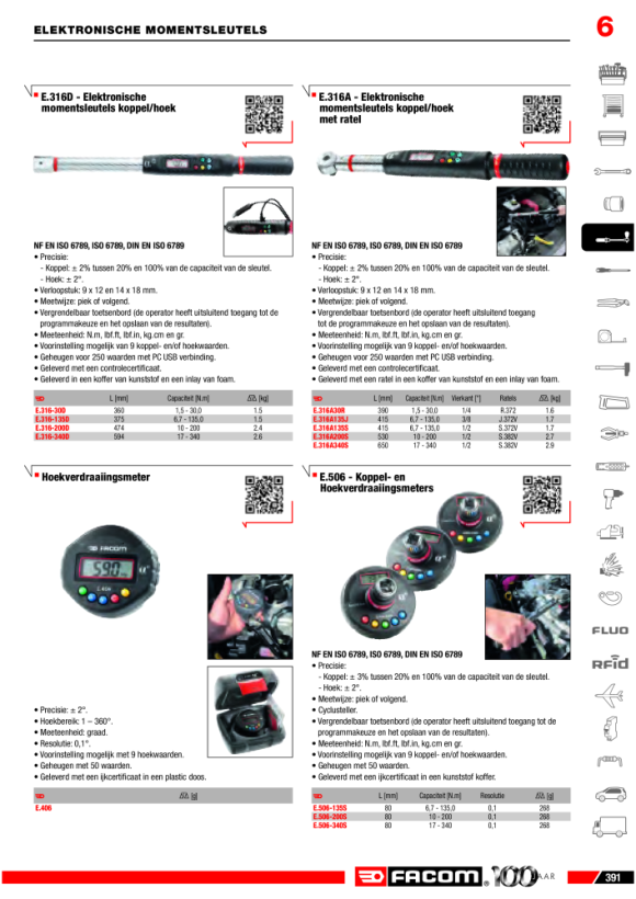 FACOM Drehmomentschluessel 6,7 - 135,0 Nm E.316A135J