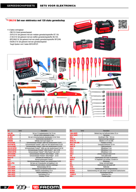 FACOM Set Sanitaerinstallation 67-tlg CM.200A