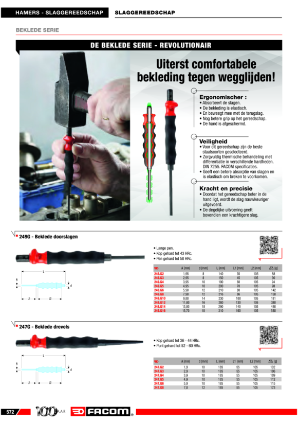 FACOM Durchschlaeger mit Handgriff 7,9 mm 247.G8