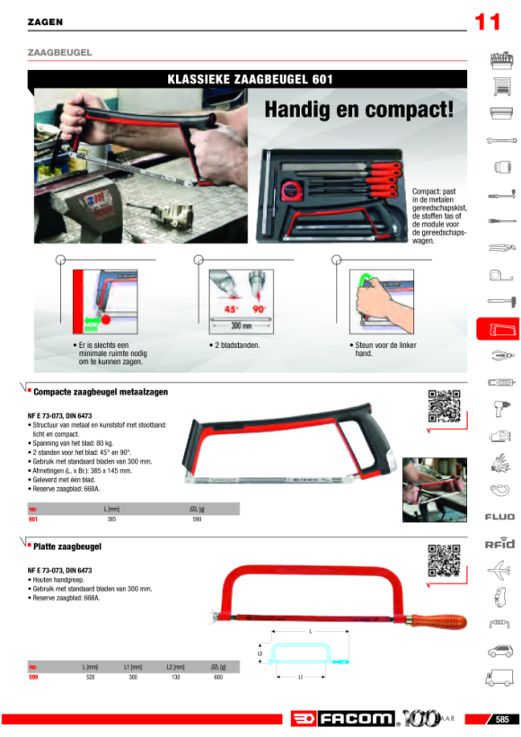 FACOM Hochleistungsmetallsaegebogen 603F