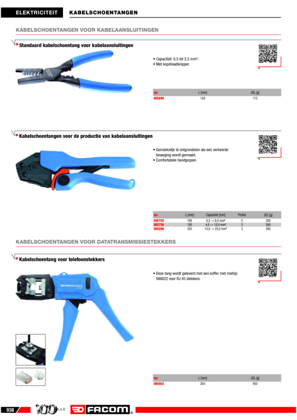 FACOM Standard-Anpresszange 449B