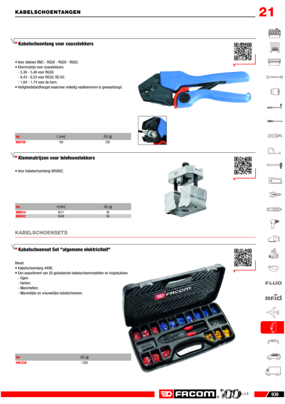 FACOM Standard-Anpresszange 449B