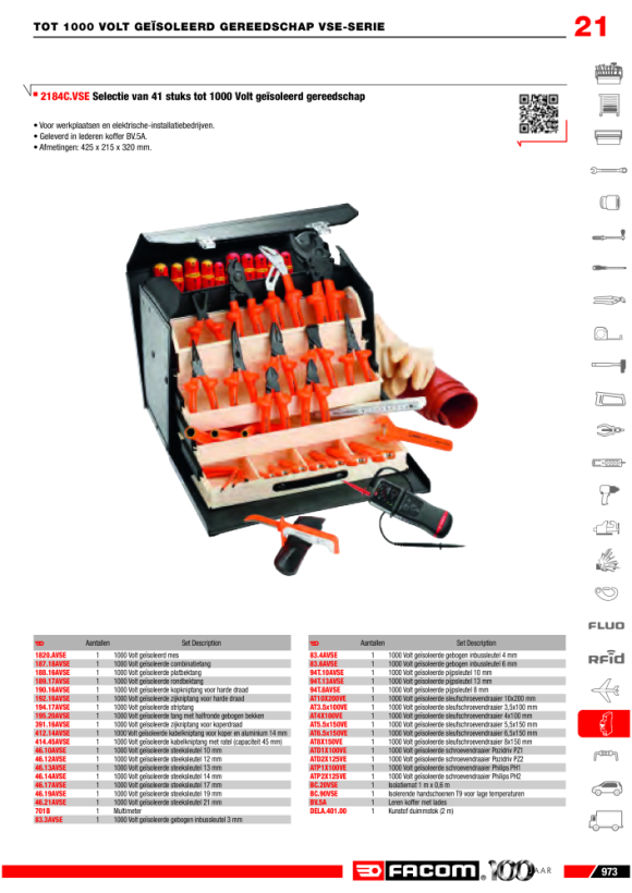 FACOM Schraubendreher 1000V 10mm 200mm AT10X200VE