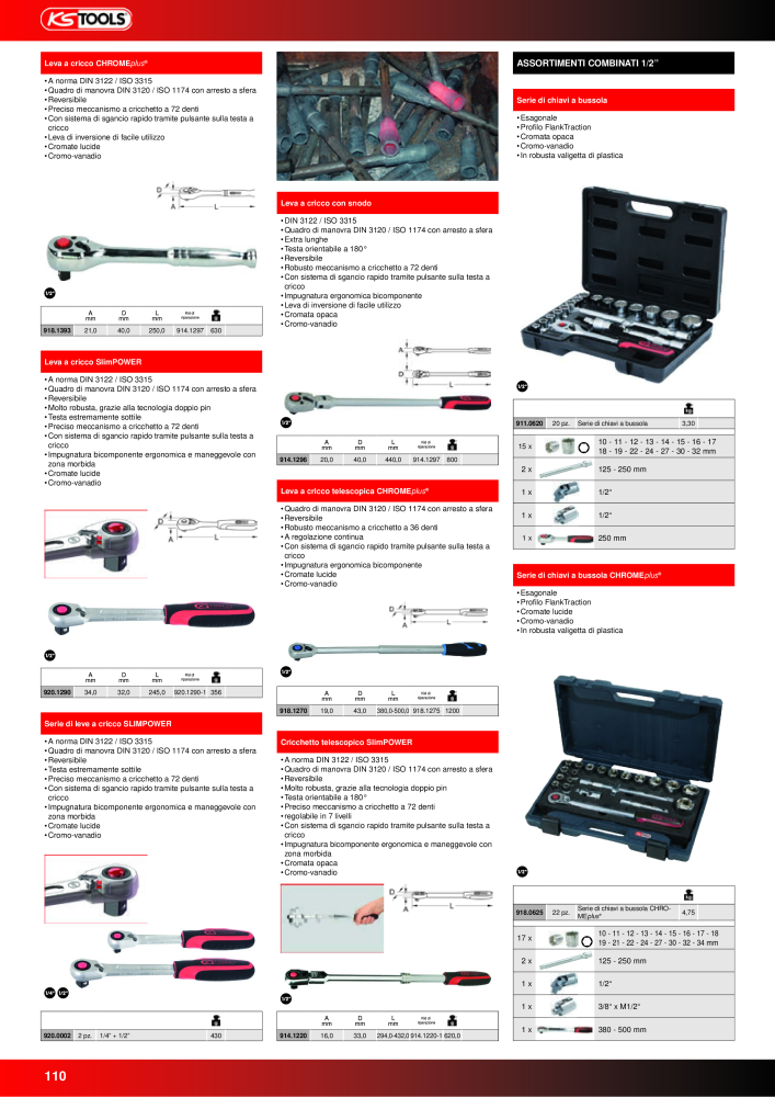 KS Tools Utensili per l'industria e l'artigianato n.: 20981 - Pagina 110