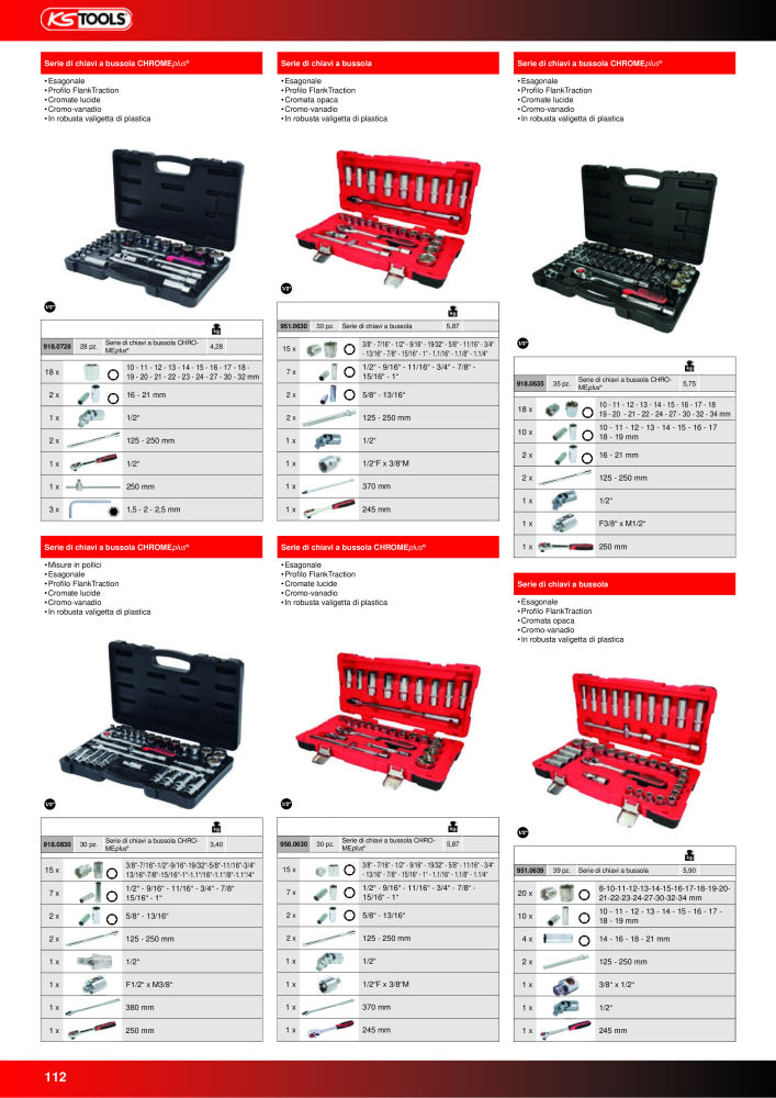 KS Tools Utensili per l'industria e l'artigianato n.: 20981 - Pagina 112