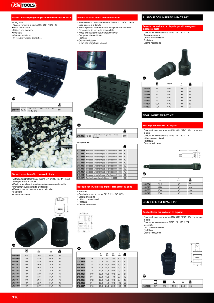 KS Tools Utensili per l'industria e l'artigianato n.: 20981 - Pagina 136