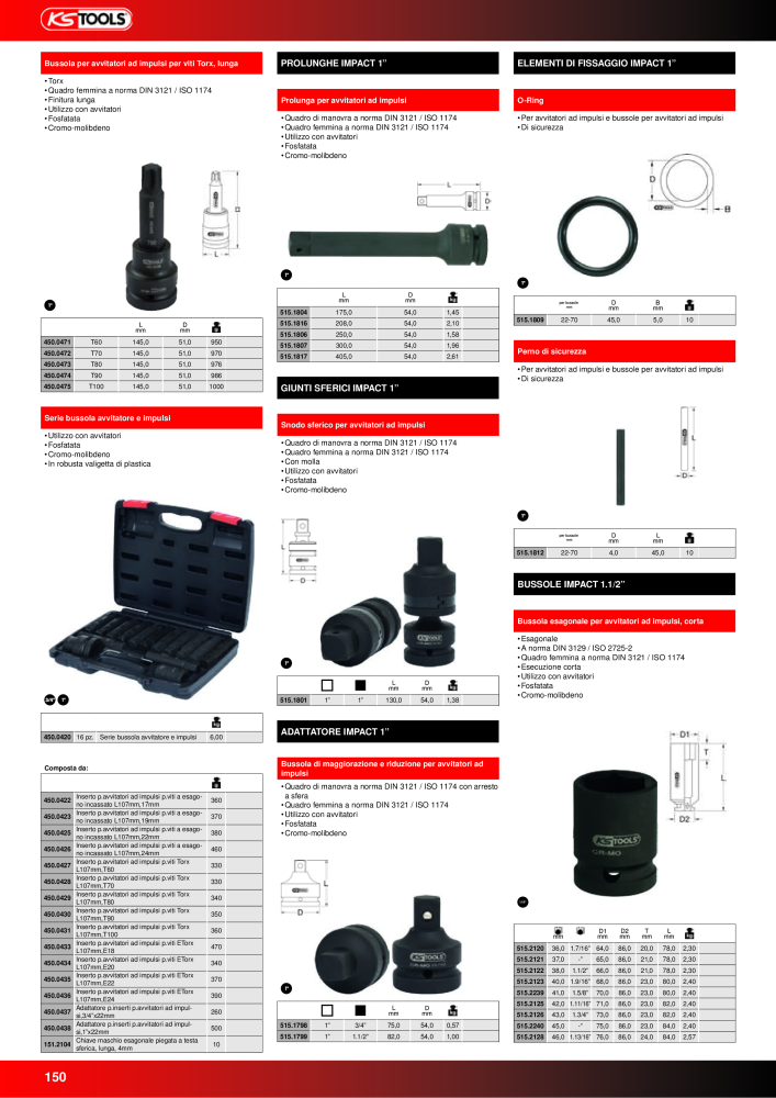 KS Tools Utensili per l'industria e l'artigianato n.: 20981 - Pagina 150