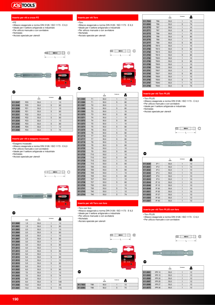 KS Tools Utensili per l'industria e l'artigianato n.: 20981 - Pagina 190