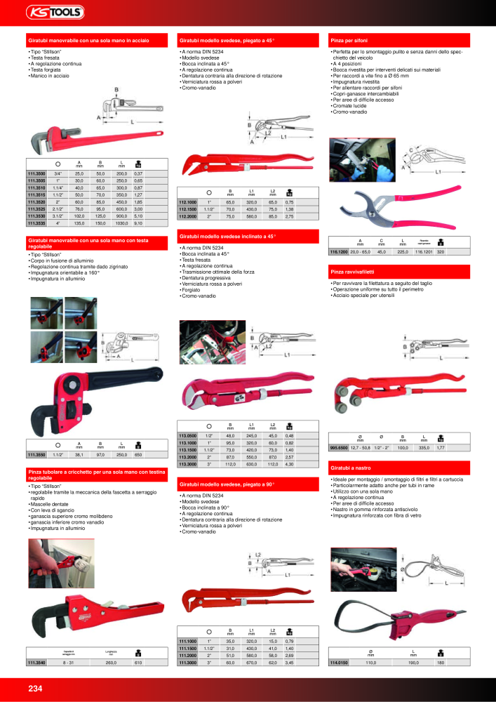 KS Tools Utensili per l'industria e l'artigianato n.: 20981 - Pagina 234