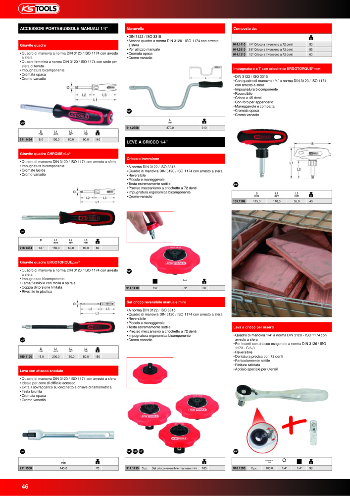 KS Tools Utensili per l'industria e l'artigianato n.: 20981 - Pagina 46