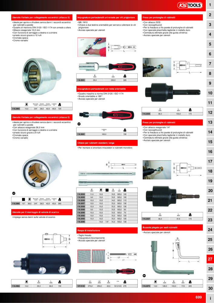 KS Tools Utensili per l'industria e l'artigianato n.: 20981 - Pagina 699