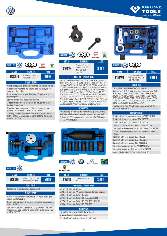 Brilliant Tools - Engine Tools NR.: 20982 - Seite 107