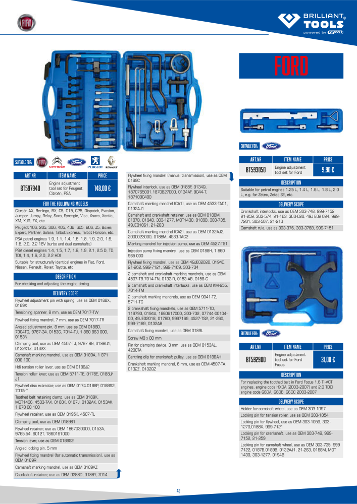 Brilliant Tools - Engine Tools Nº: 20982 - Página 42