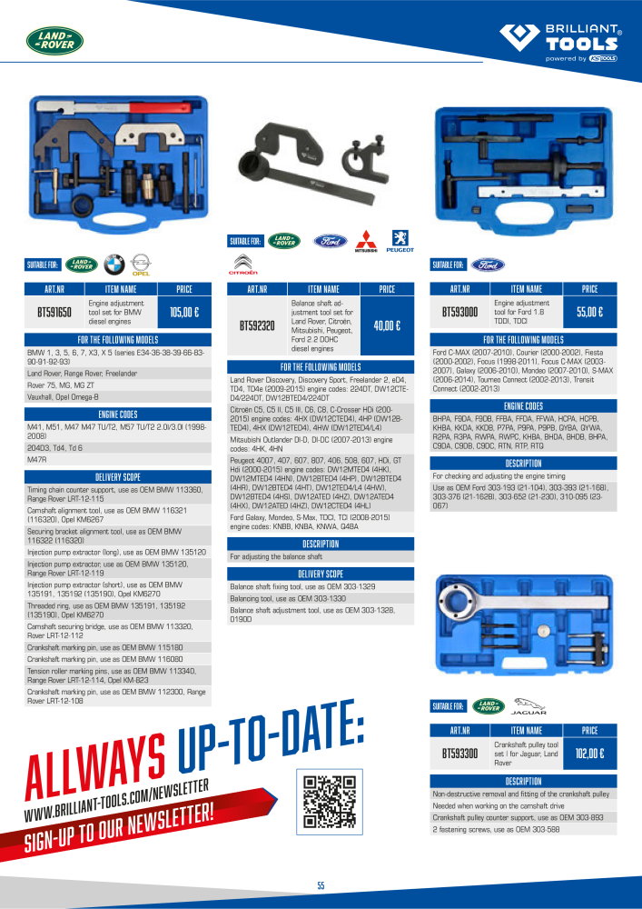 Brilliant Tools - Engine Tools Č. 20982 - Strana 55