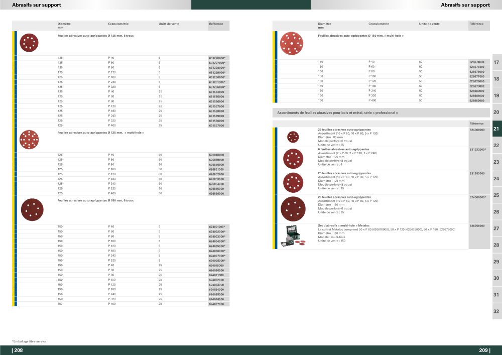 Metabo - Accessoires FR Nº: 20991 - Página 105