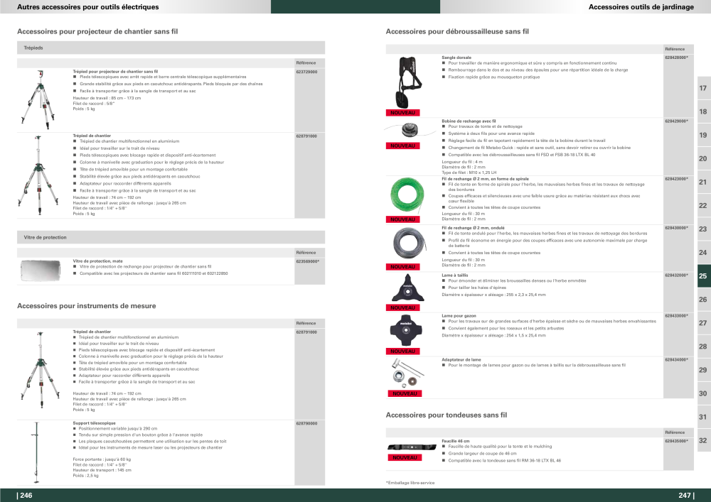 Metabo - Accessoires FR Nº: 20991 - Página 124