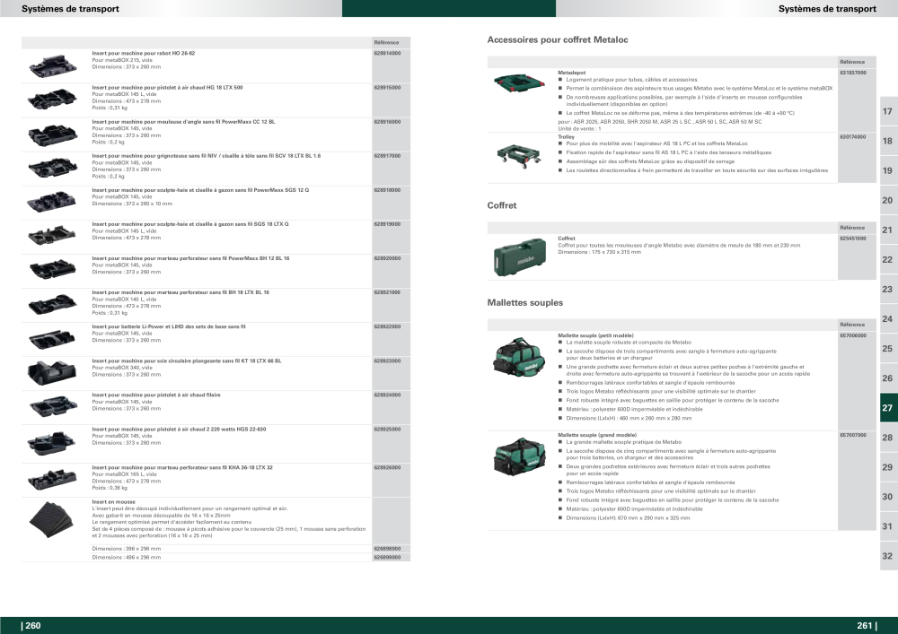 Metabo - Accessoires FR NR.: 20991 - Strona 131