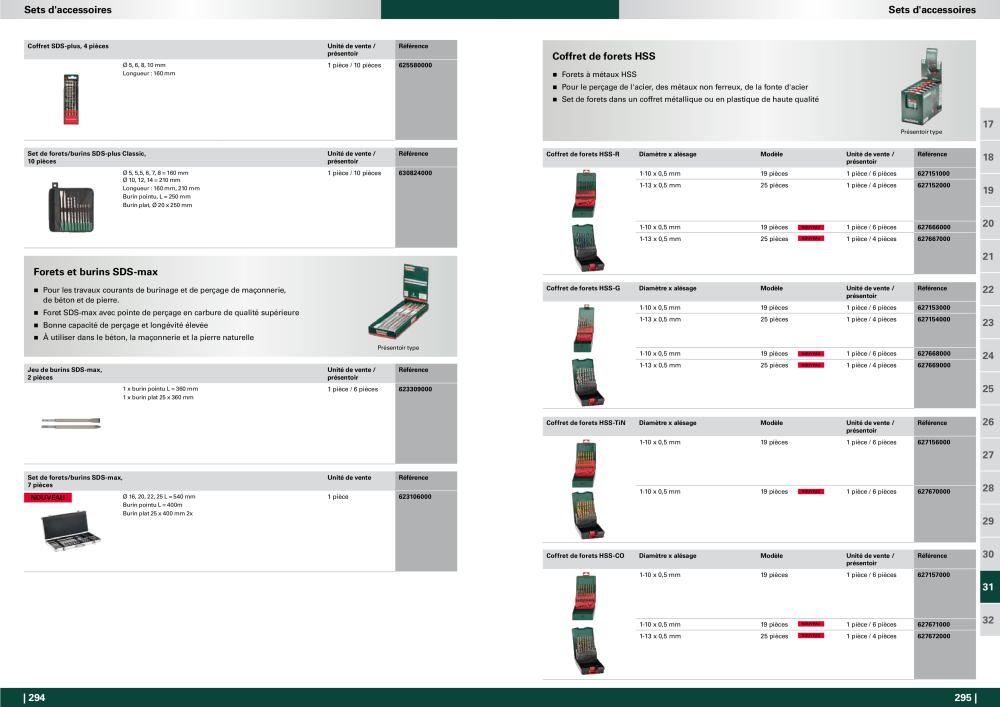 Metabo - Accessoires FR Nº: 20991 - Página 148