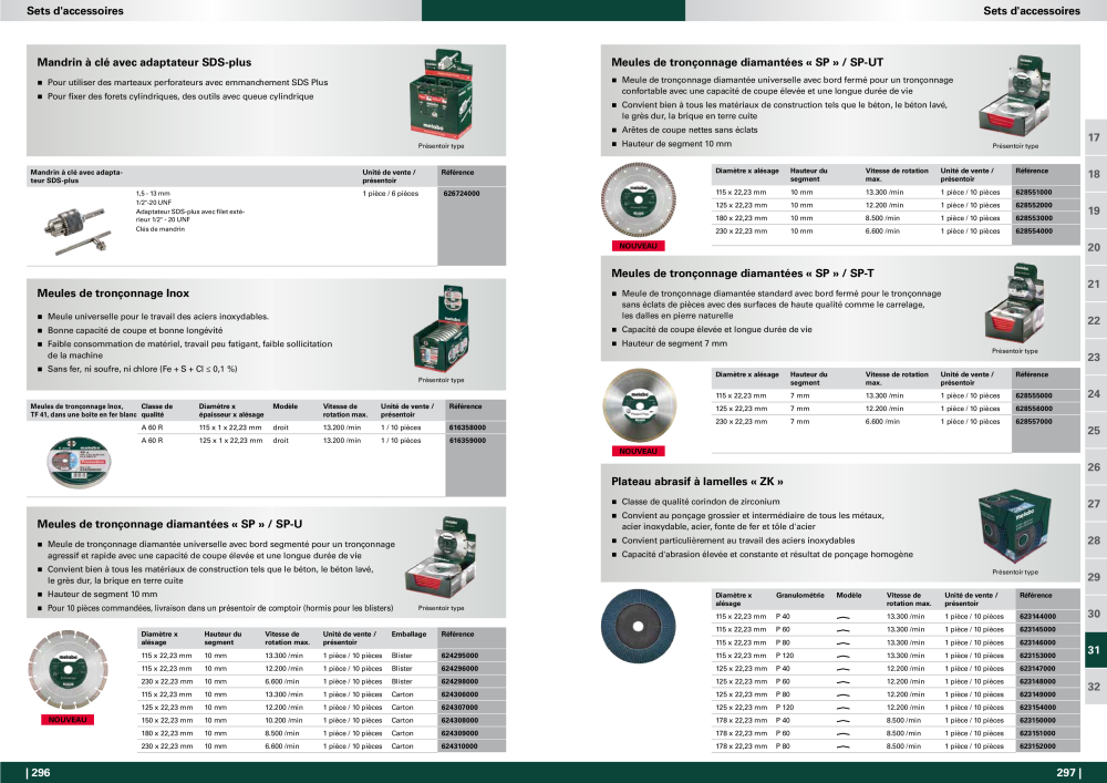 Metabo - Accessoires FR Nº: 20991 - Página 149