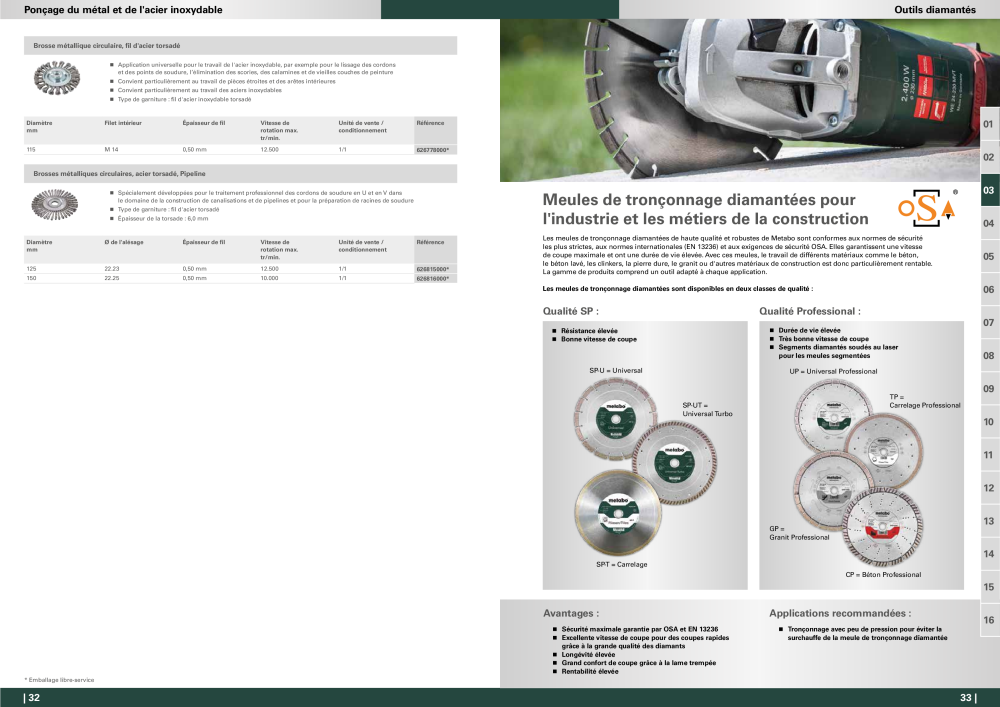 Metabo - Accessoires FR NR.: 20991 - Pagina 17