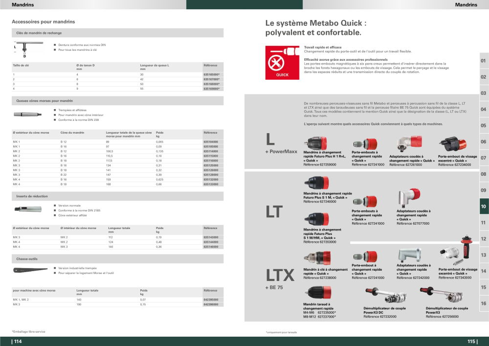 Metabo - Accessoires FR NR.: 20991 - Pagina 58