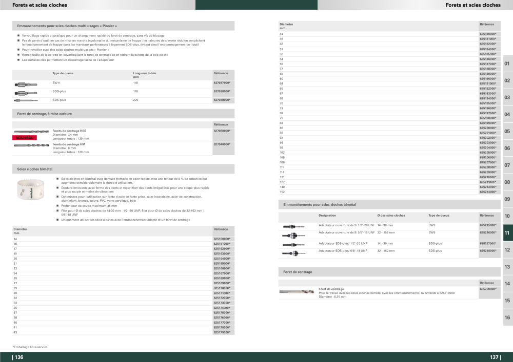 Metabo - Accessoires FR Nº: 20991 - Página 69