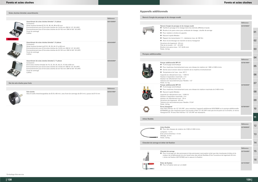 Metabo - Accessoires FR Nº: 20991 - Página 70