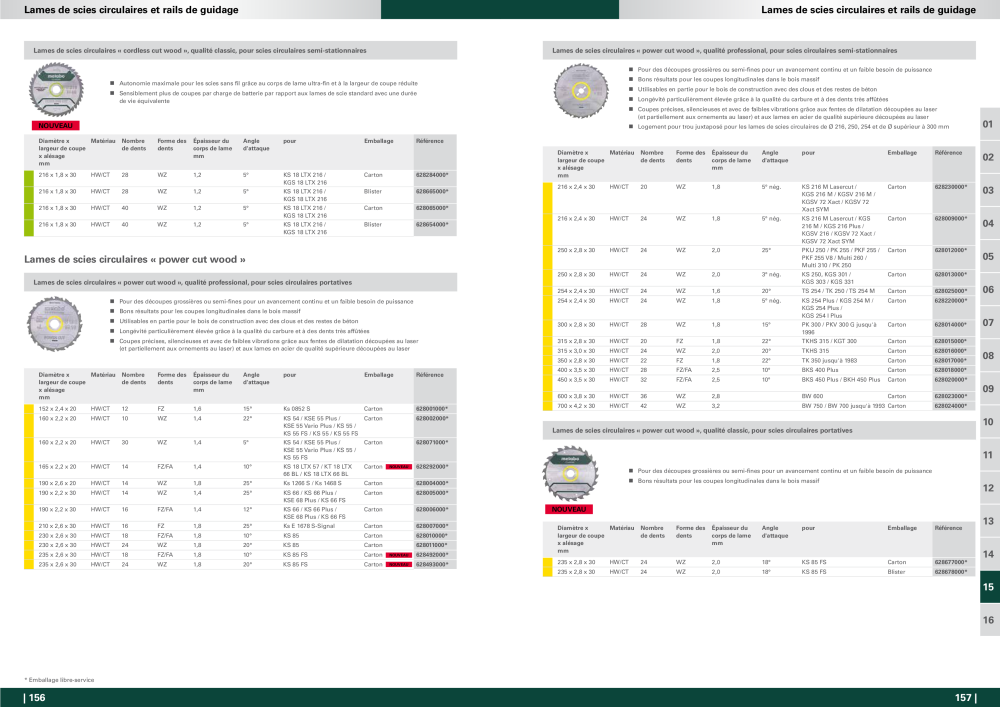 Metabo - Accessoires FR NR.: 20991 - Pagina 79