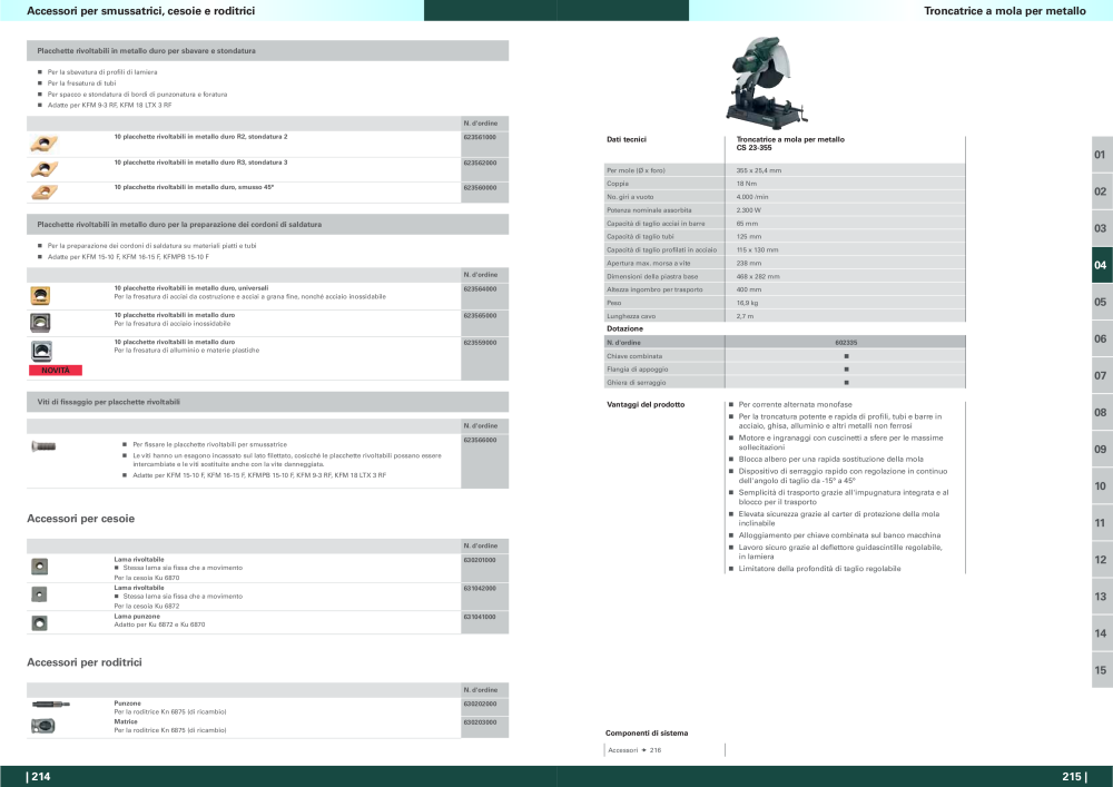 Metabo - panoramica della gamma di prodotti n.: 20992 - Pagina 108