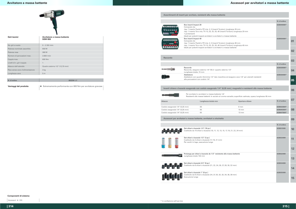 Metabo - panoramica della gamma di prodotti NO.: 20992 - Page 158