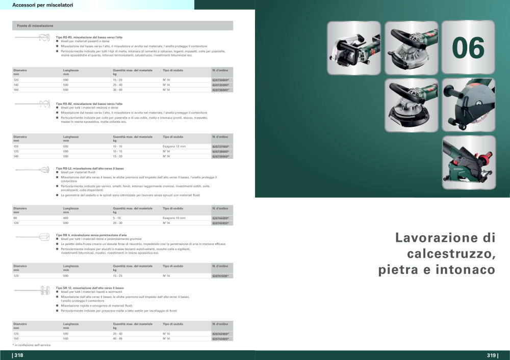 Metabo - panoramica della gamma di prodotti NR.: 20992 - Pagina 160