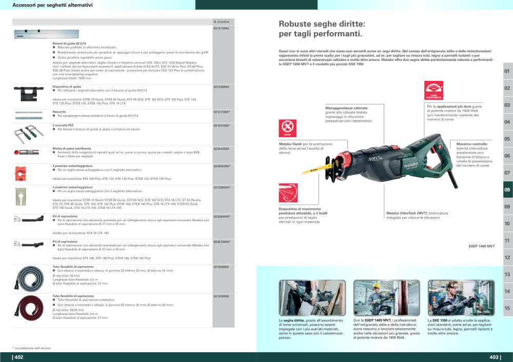 Metabo - panoramica della gamma di prodotti NR.: 20992 - Pagina 202