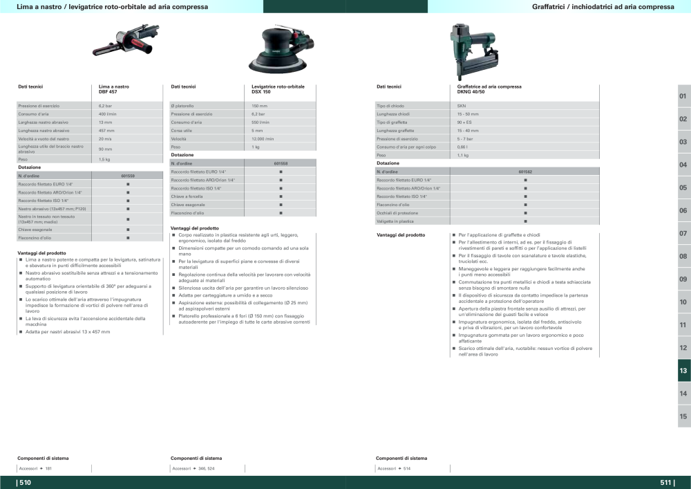 Metabo - panoramica della gamma di prodotti NR.: 20992 - Pagina 256