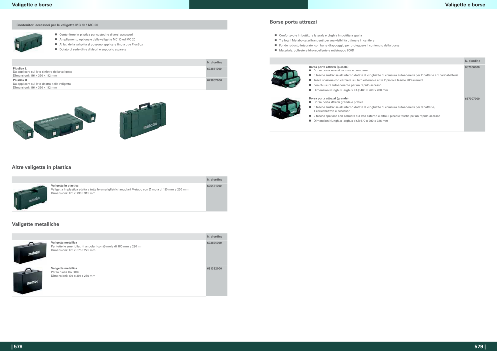 Metabo - panoramica della gamma di prodotti n.: 20992 - Pagina 290