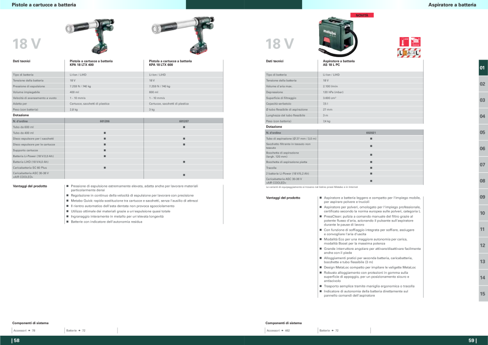 Metabo - panoramica della gamma di prodotti Nº: 20992 - Página 30