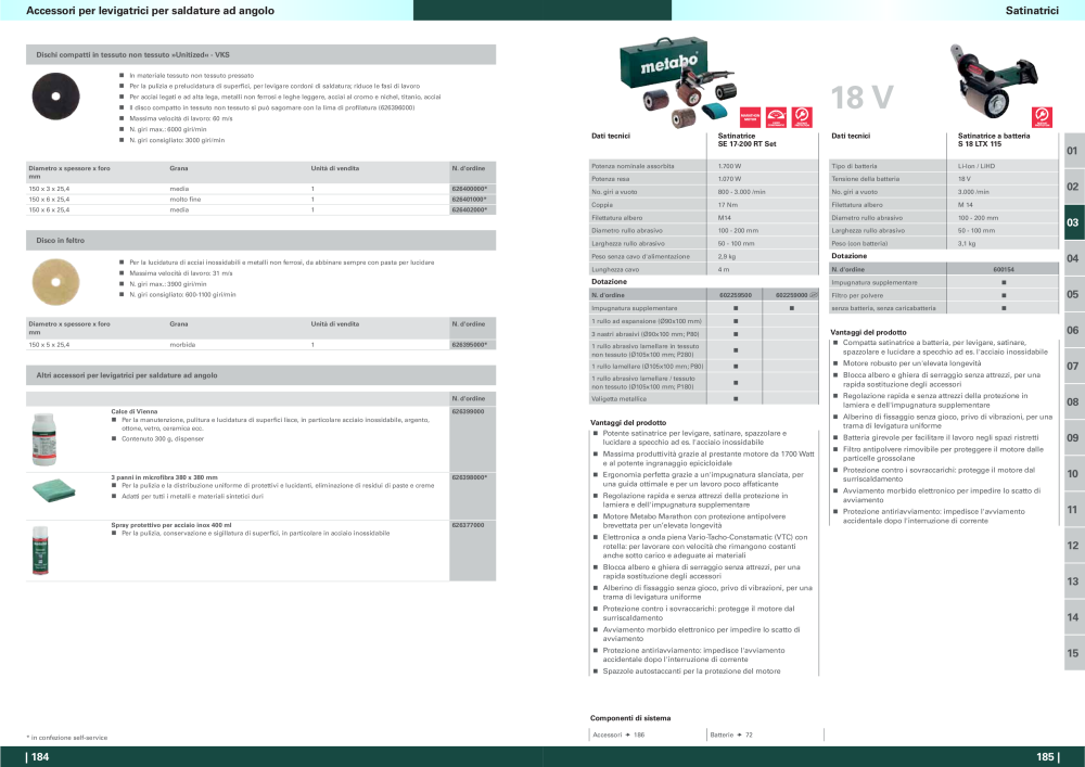 Metabo - panoramica della gamma di prodotti n.: 20992 - Pagina 93