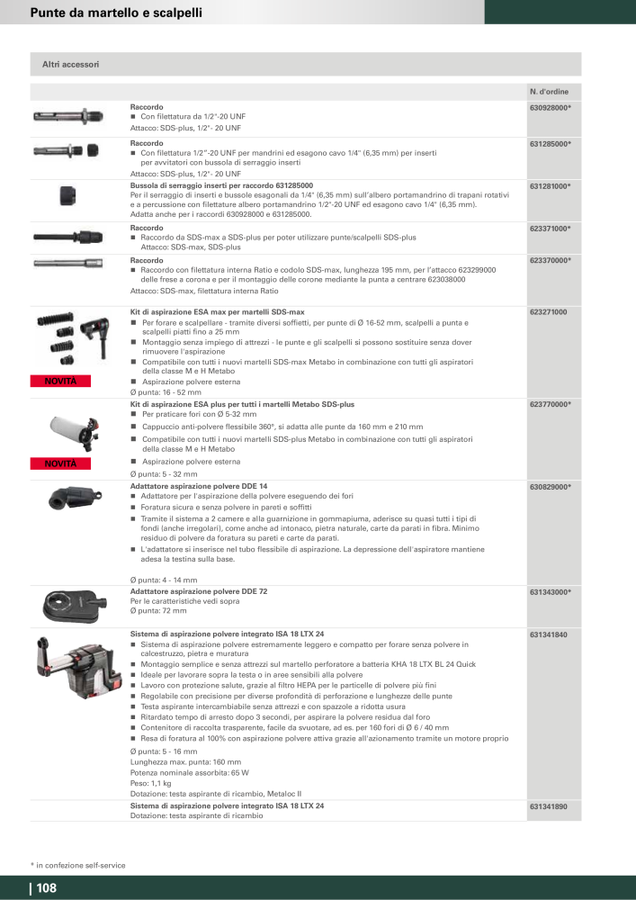 Metabo - Accessori n.: 20993 - Pagina 108