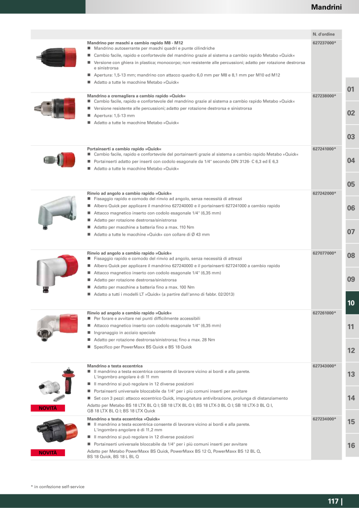 Metabo - Accessori n.: 20993 - Pagina 117