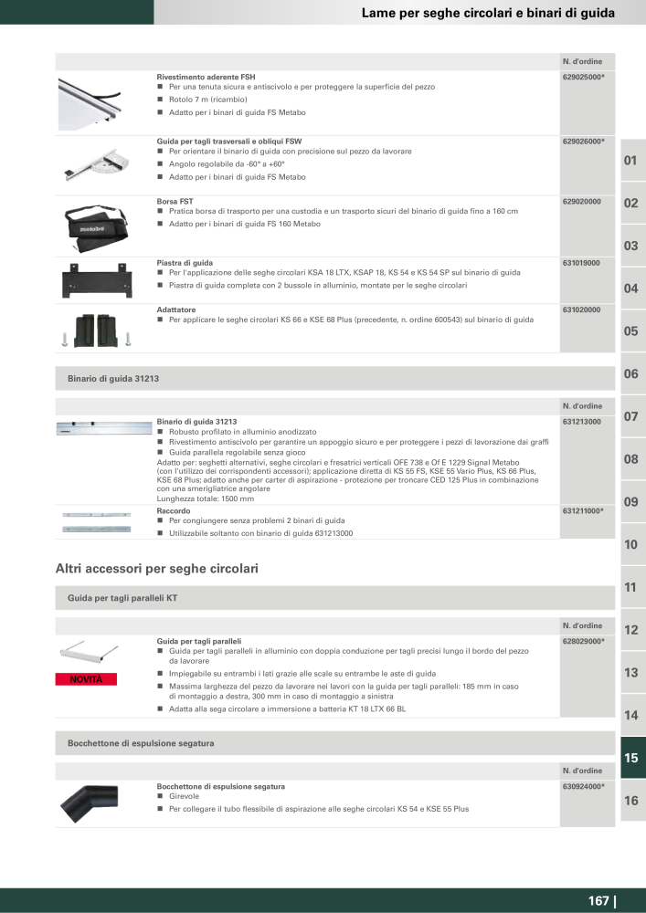 Metabo - Accessori NO.: 20993 - Page 167