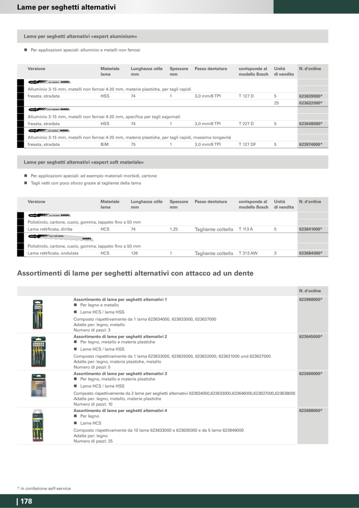 Metabo - Accessori Nb. : 20993 - Page 178