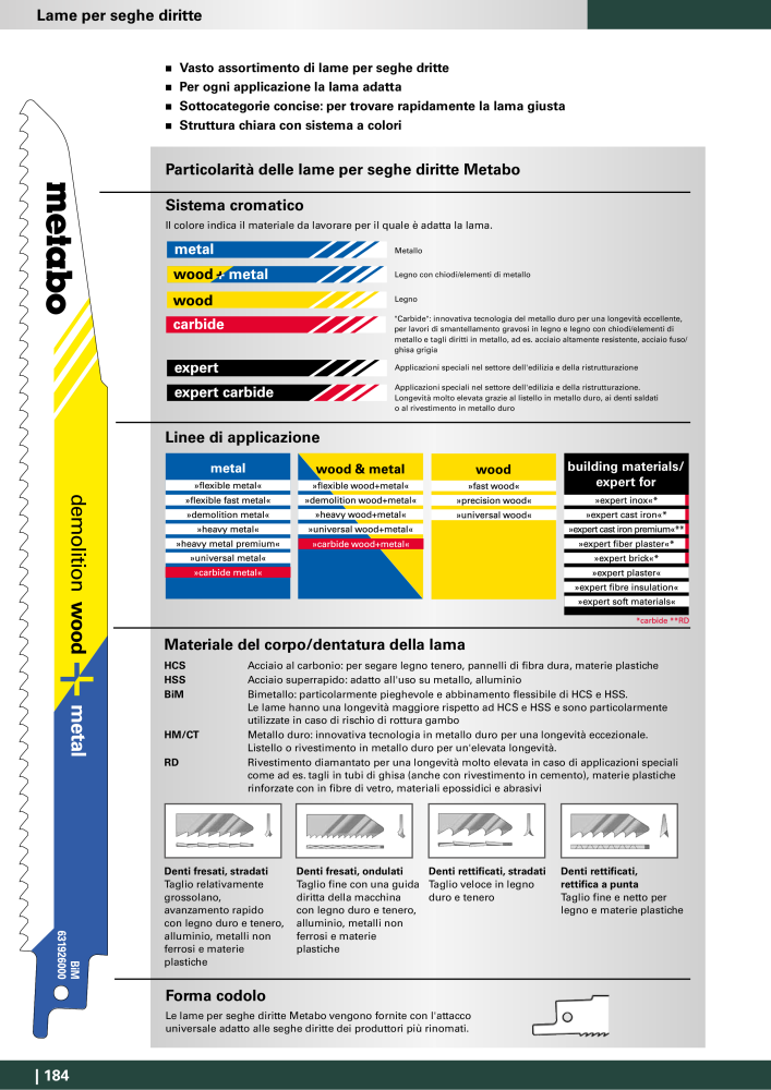 Metabo - Accessori n.: 20993 - Pagina 184