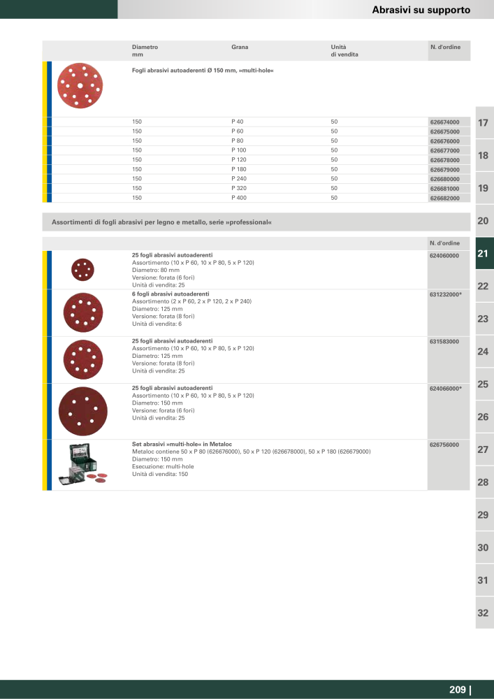 Metabo - Accessori n.: 20993 - Pagina 209