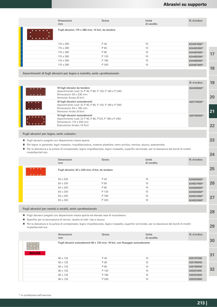 Metabo - Accessori Nº: 20993 - Página 213