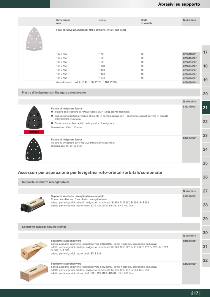 Metabo - Accessori NR.: 20993 - Pagina 217