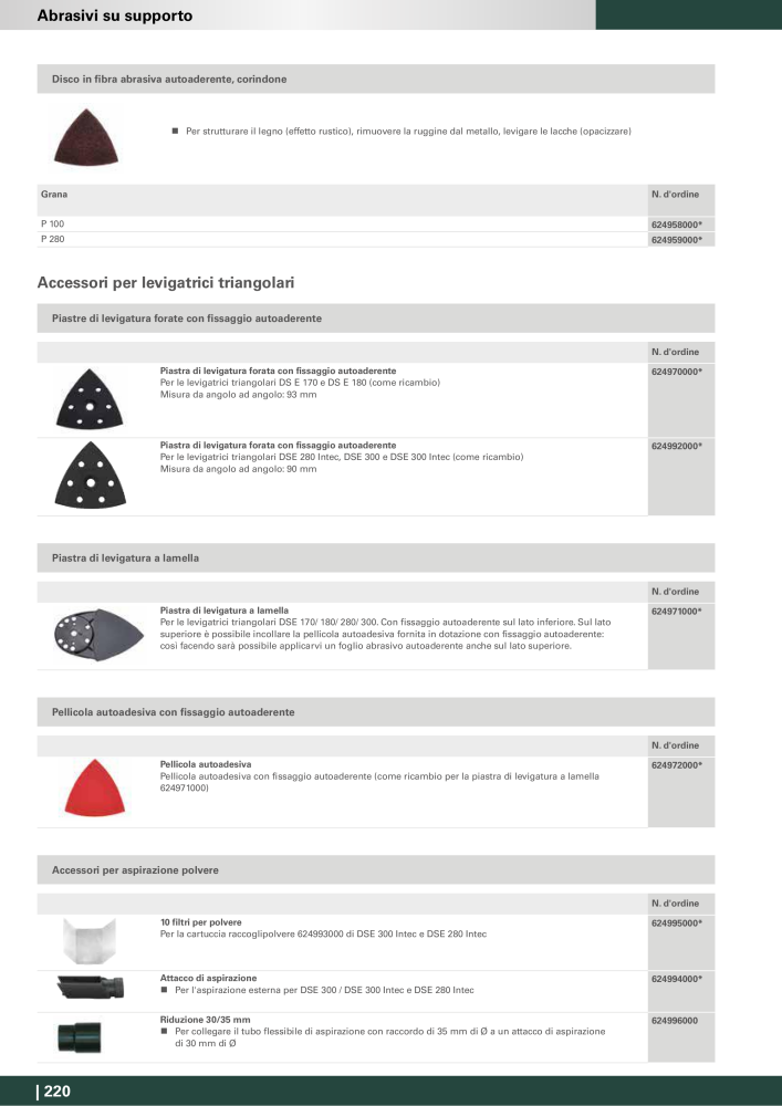 Metabo - Accessori Nº: 20993 - Página 220