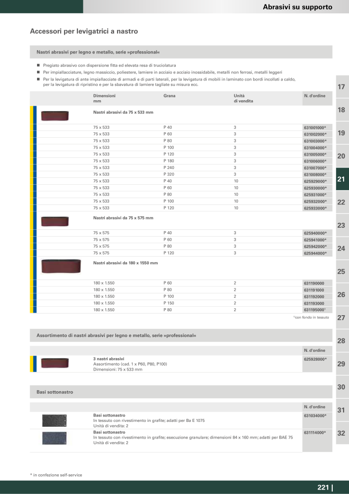 Metabo - Accessori NO.: 20993 - Page 221