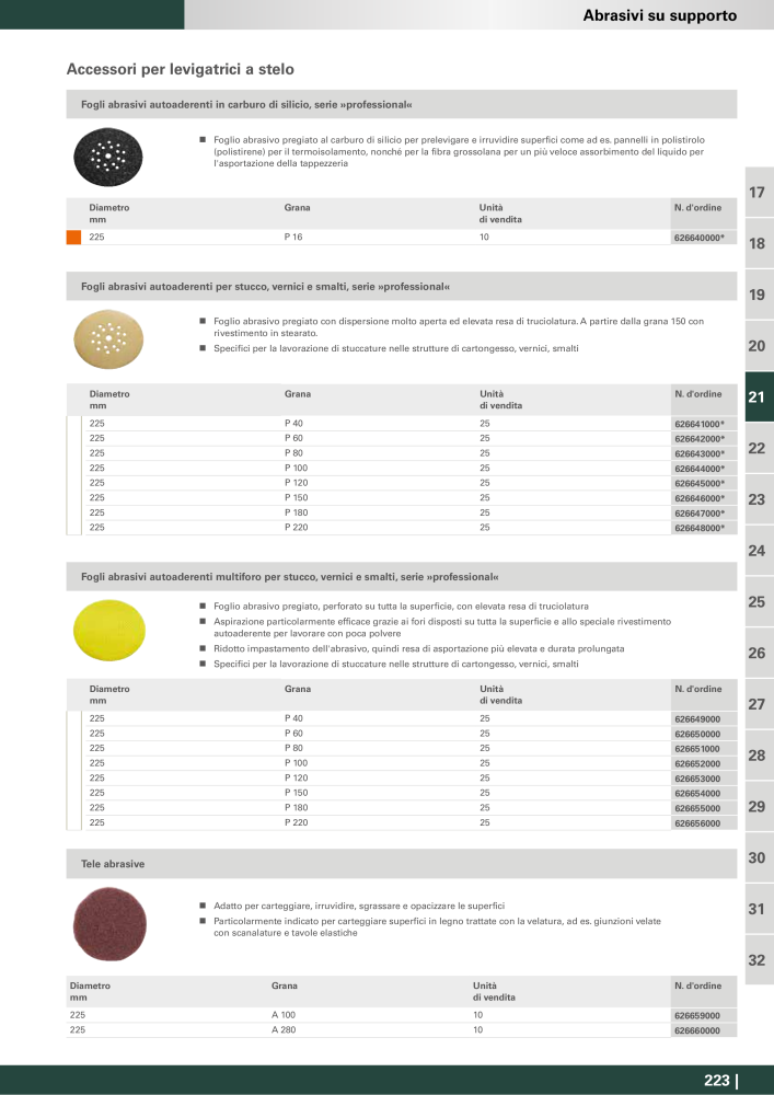 Metabo - Accessori NO.: 20993 - Page 223